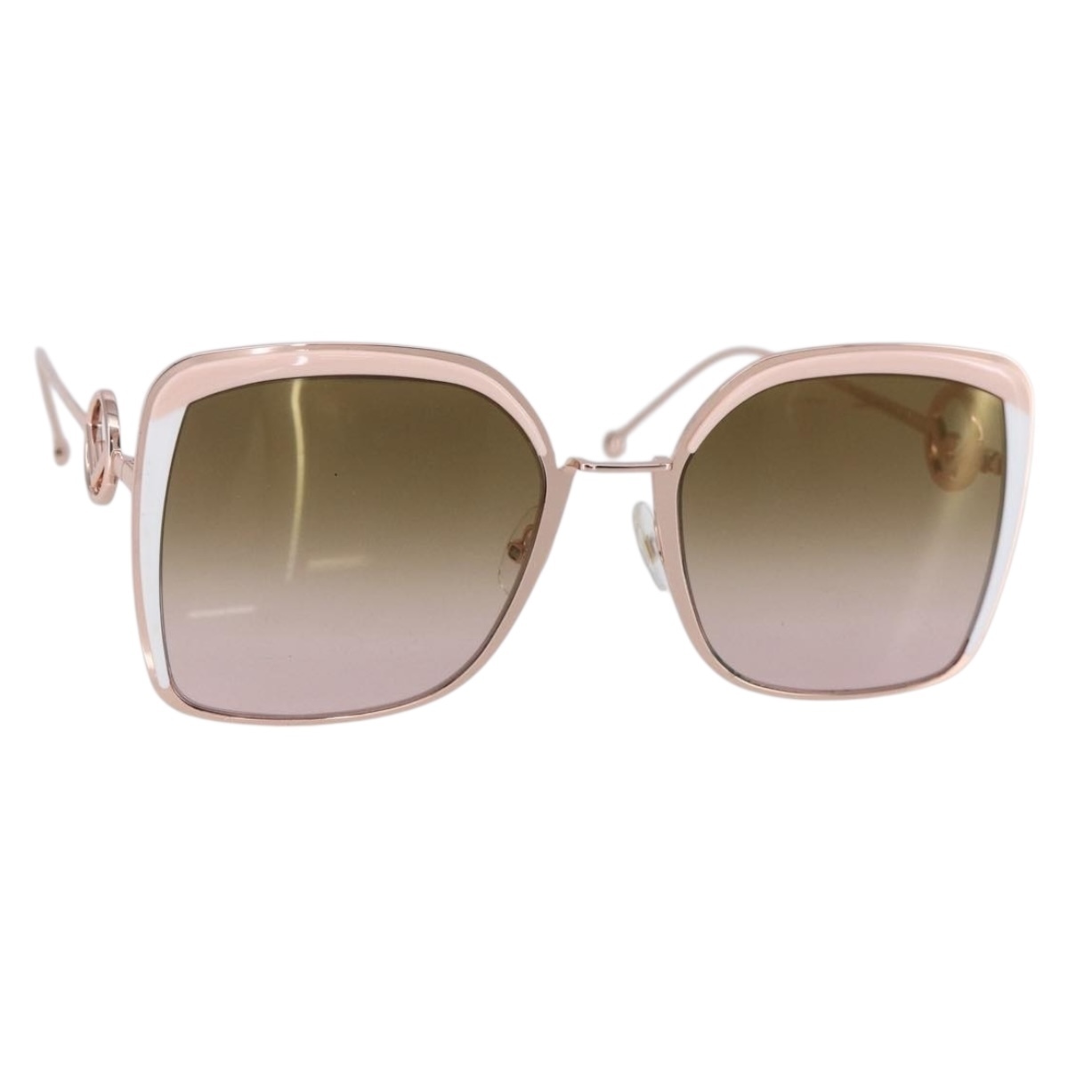 Fendi Sunglasses Plastic Pink Auth Bs30356